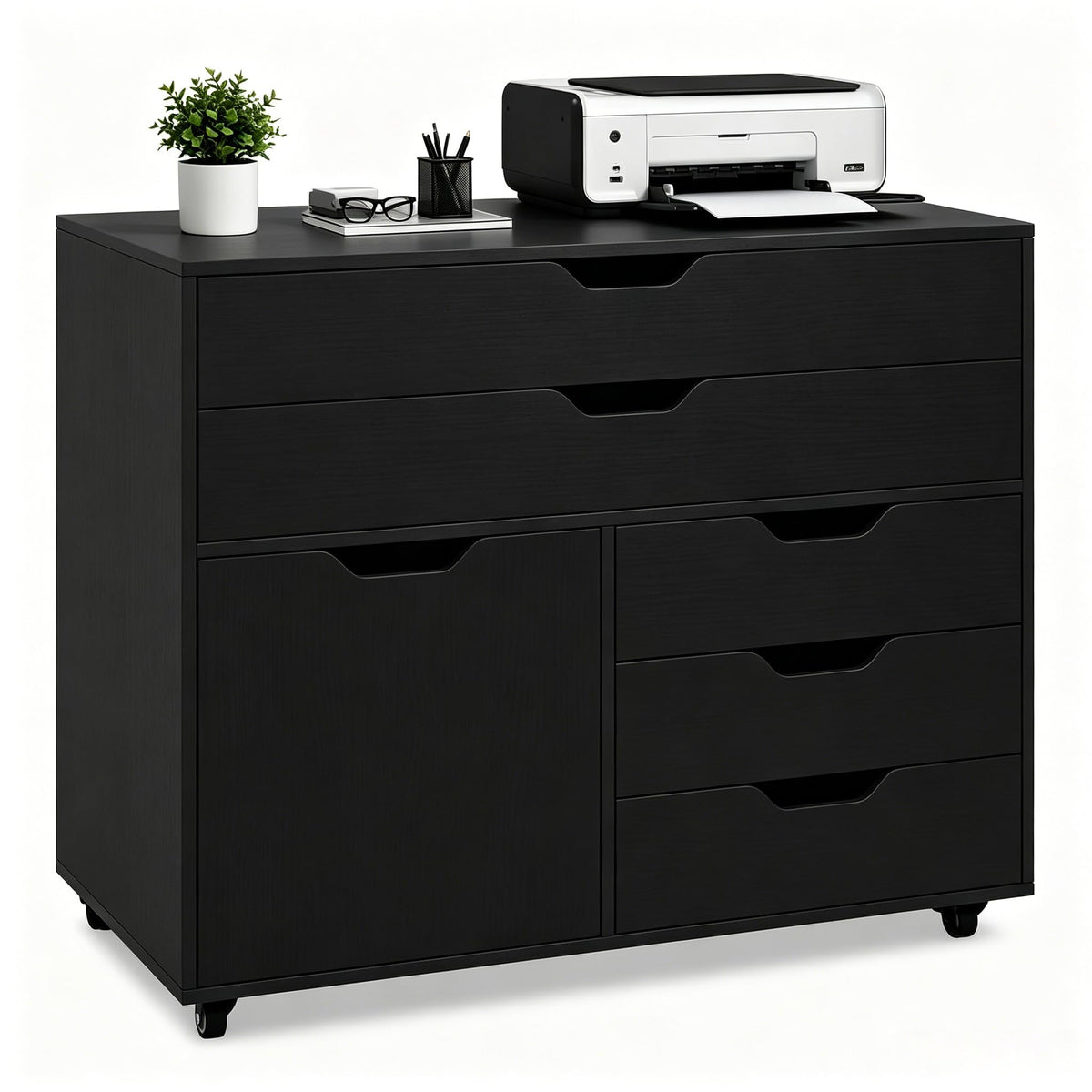 5-Drawer Rolling Storage Cabinet