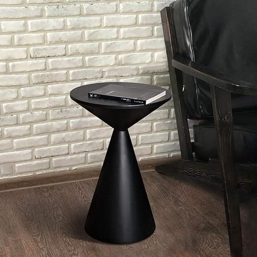 Round Metal Accent Side Table