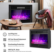 In-Wall Electric Fireplace Insert with Heater