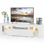 TV Stand with LED Lights & Storage Drawer