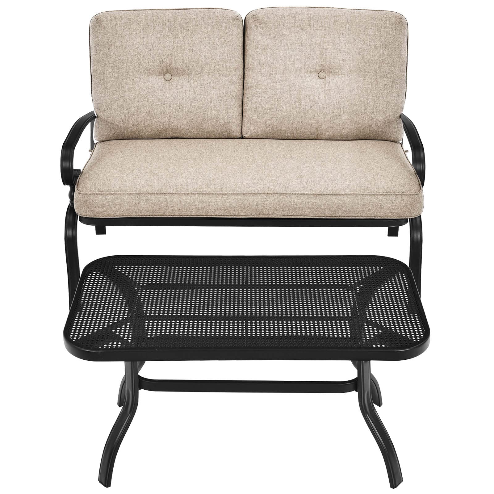 2-Piece Patio Loveseat & Coffee Table Set