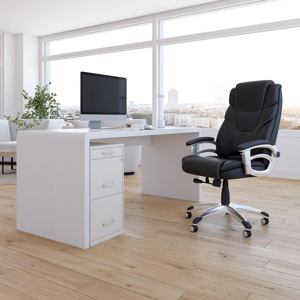 3-Drawer Lockable File Cabinet