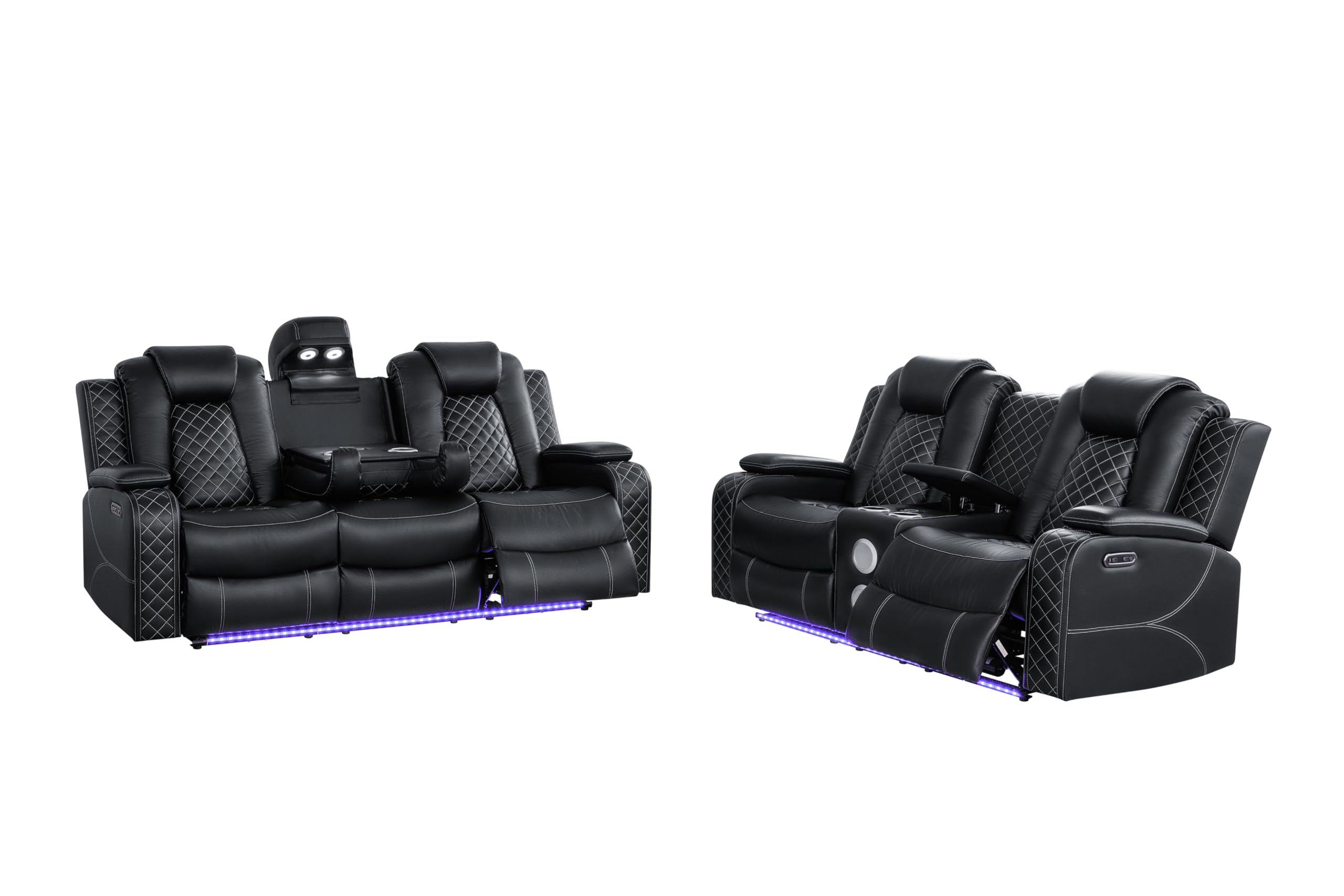 Power Recliner Sofa Set – 3-Piece