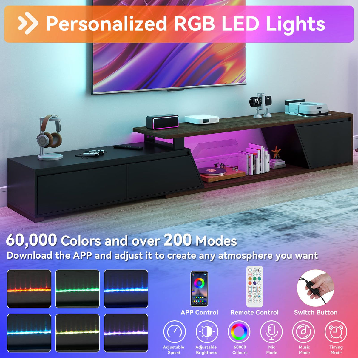 Extendable LED TV Stand