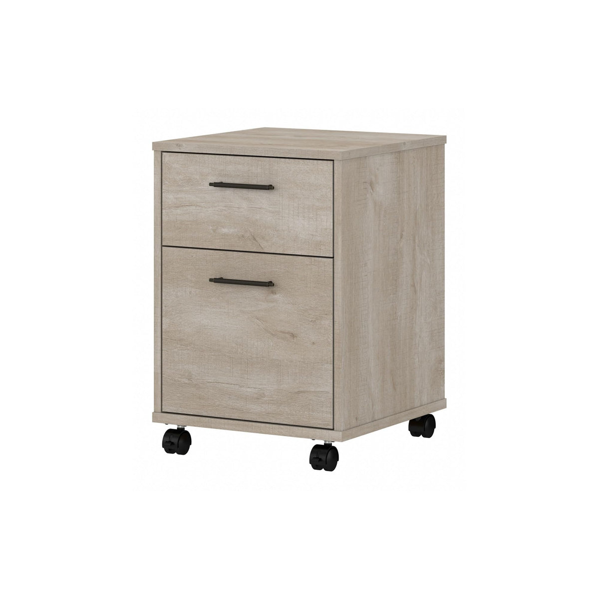 Bush Home Key West 2 Drawer Mobile File Cabinet, Rolling File Cabinet for Home Office