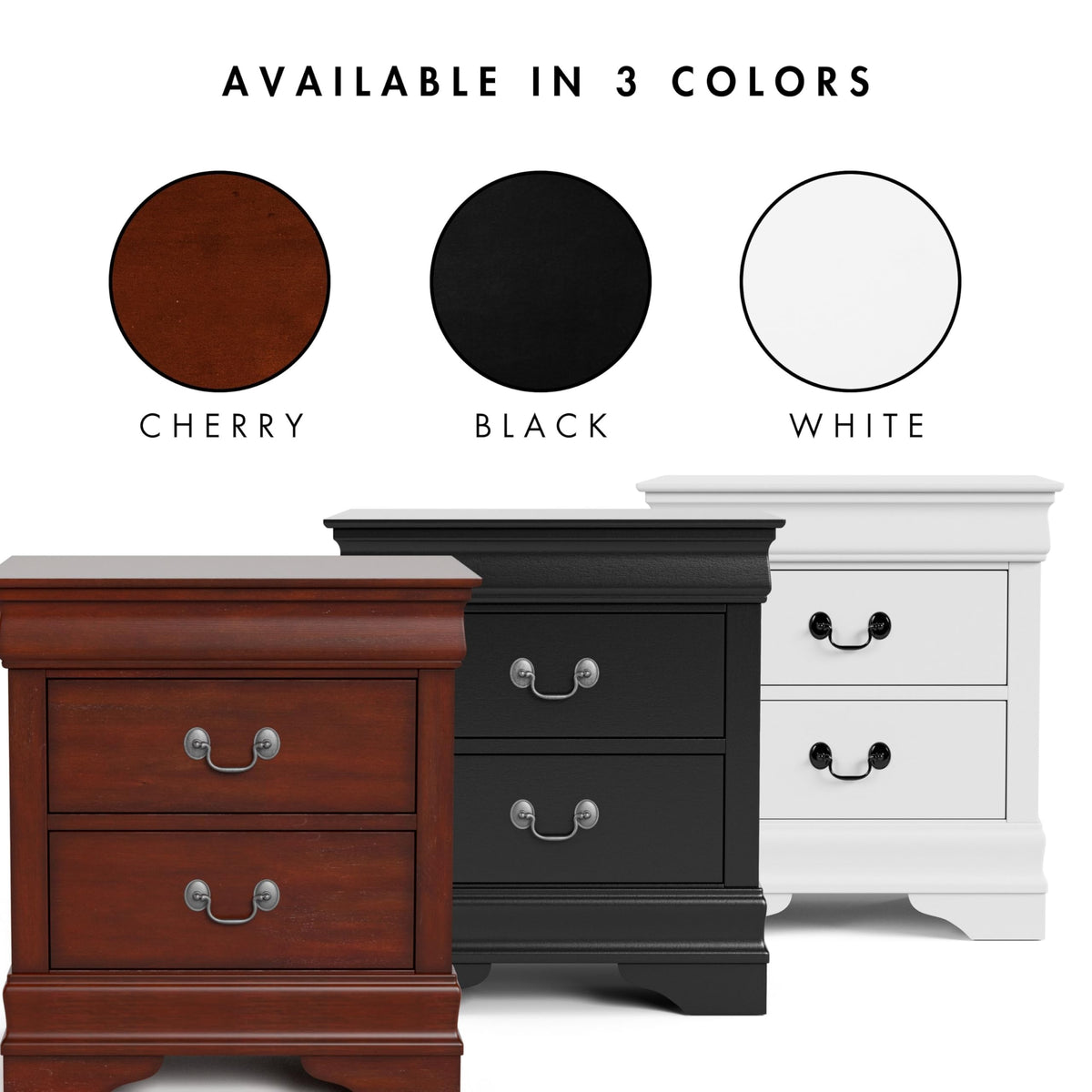 Traditional Two-Drawer Nightstand