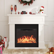 Electric Fireplace with Mantel TV Stand