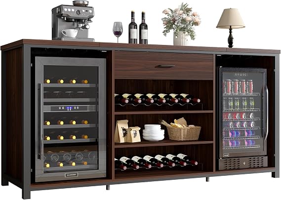 Dual Fridge Bar Cabinet