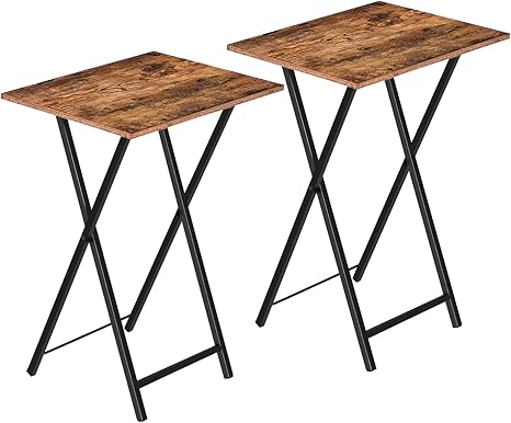 Folding TV Tray Tables, Set of 2