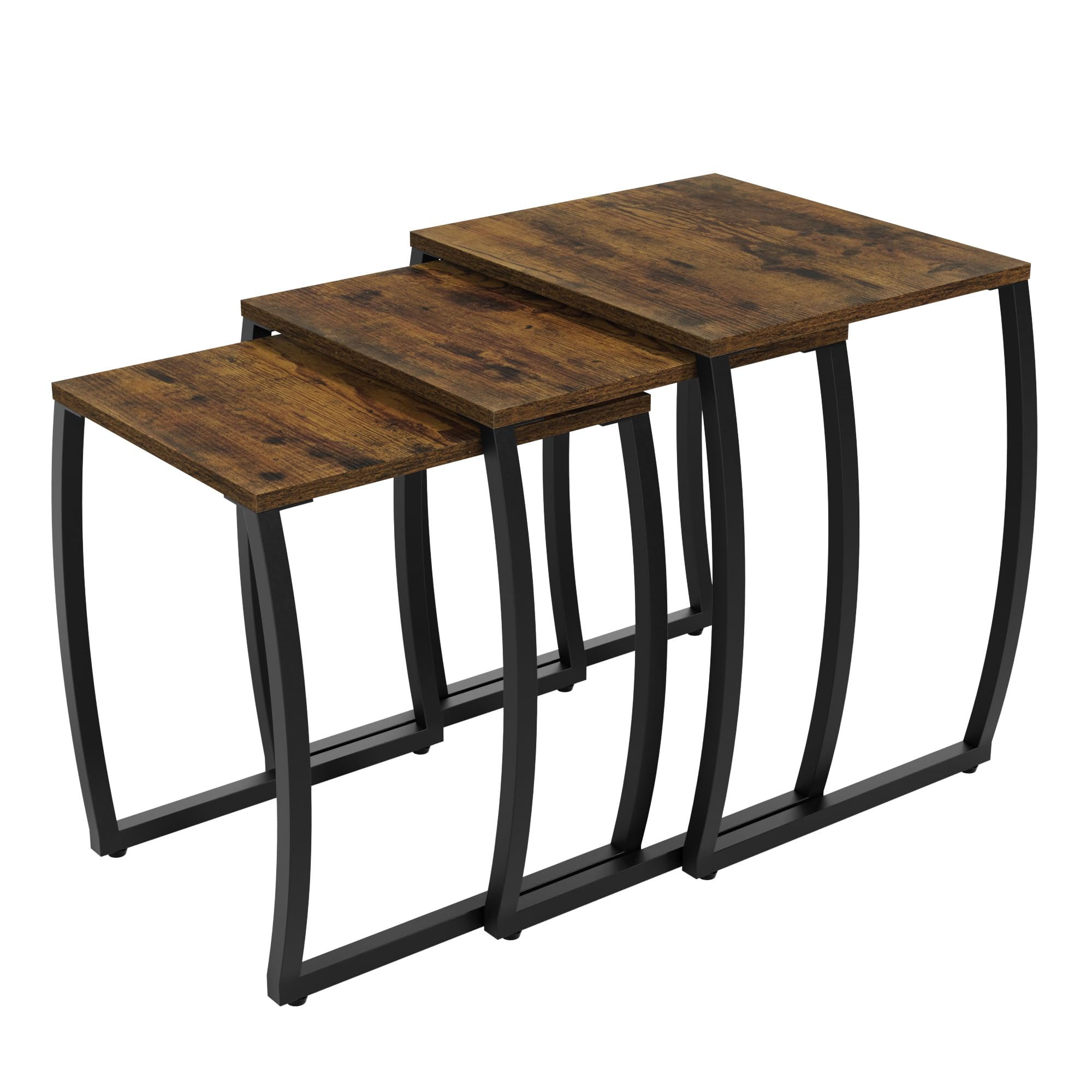 Vintage Nesting Side Tables Set of 3