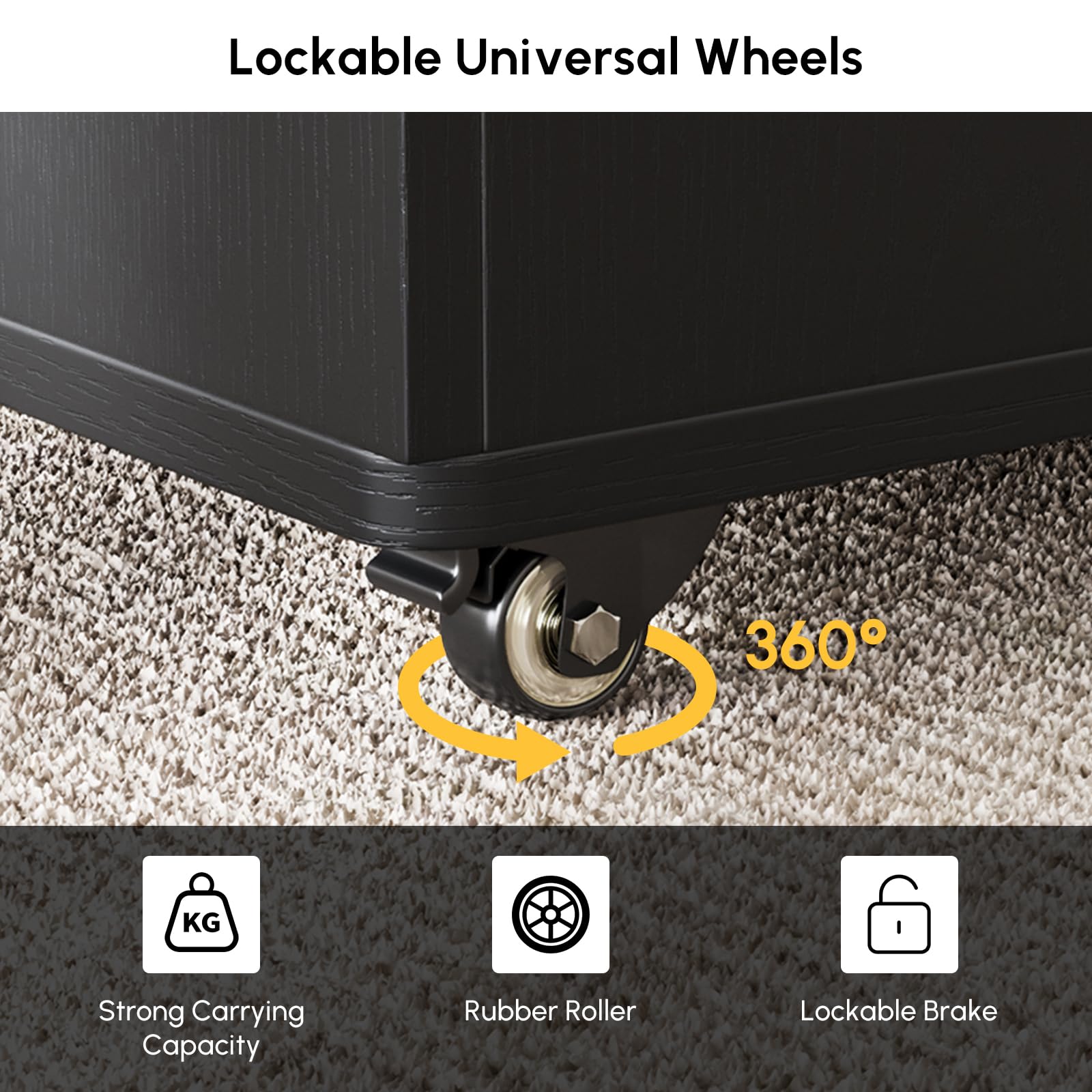homary Coffee Table with Stools, Black 3-in-1 Modern Lift-Top Folding Center Table with Hidden Storage, Casters, and Lockable Wheels ¨C Convertible Dining & Office Table for Living Room
