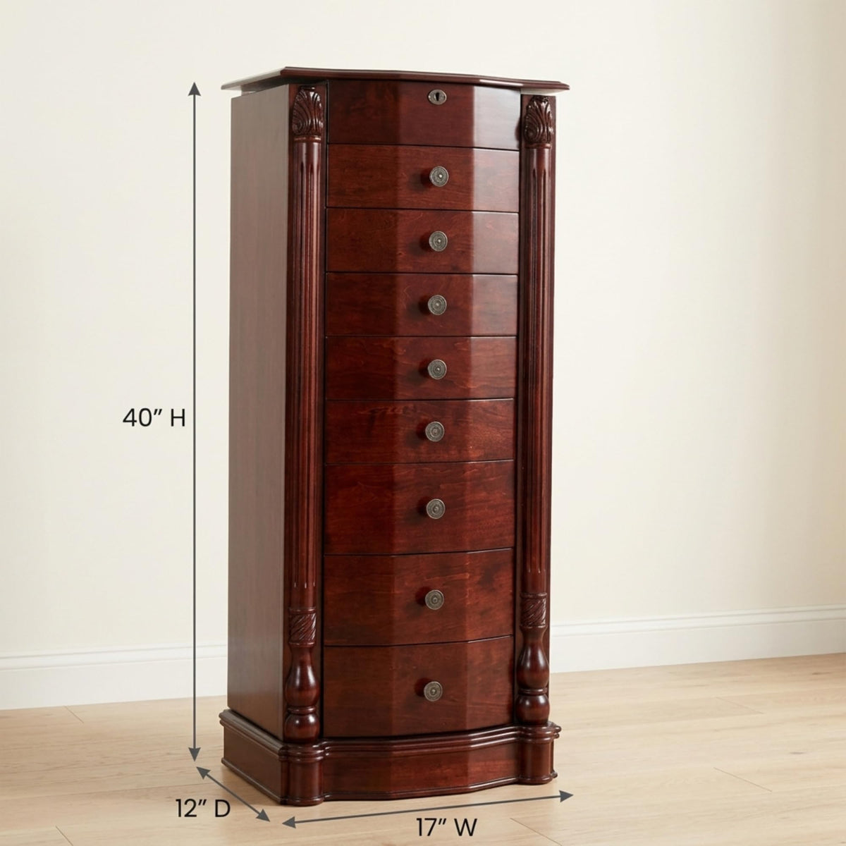 Hives and Honey Florence Large Jewelry Armoire Jewelry Organizer