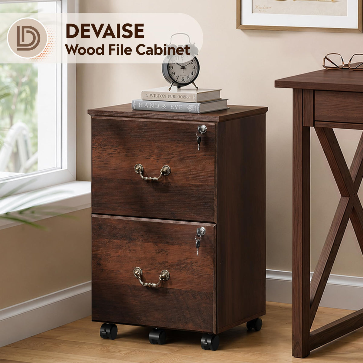 2-Drawer Locking File Cabinet