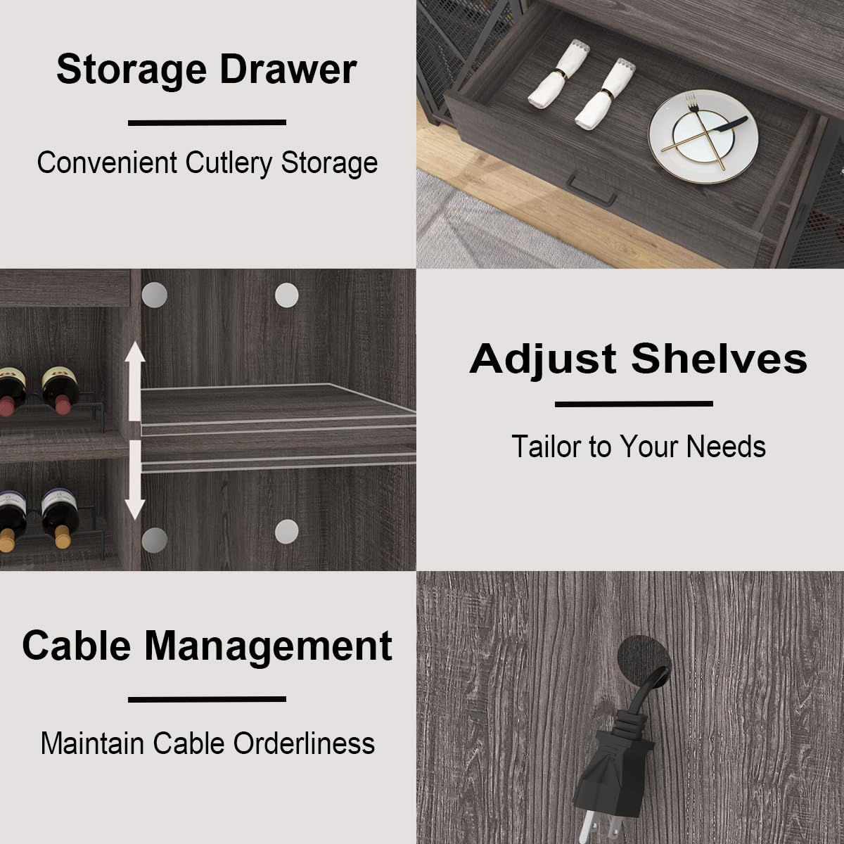 Dual Fridge Bar Cabinet