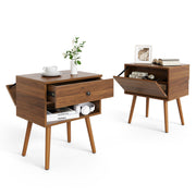Walnut Hidden Compartment Nightstand