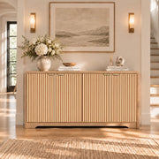 59" Fluted Sideboard Buffet Cabinet with Storage