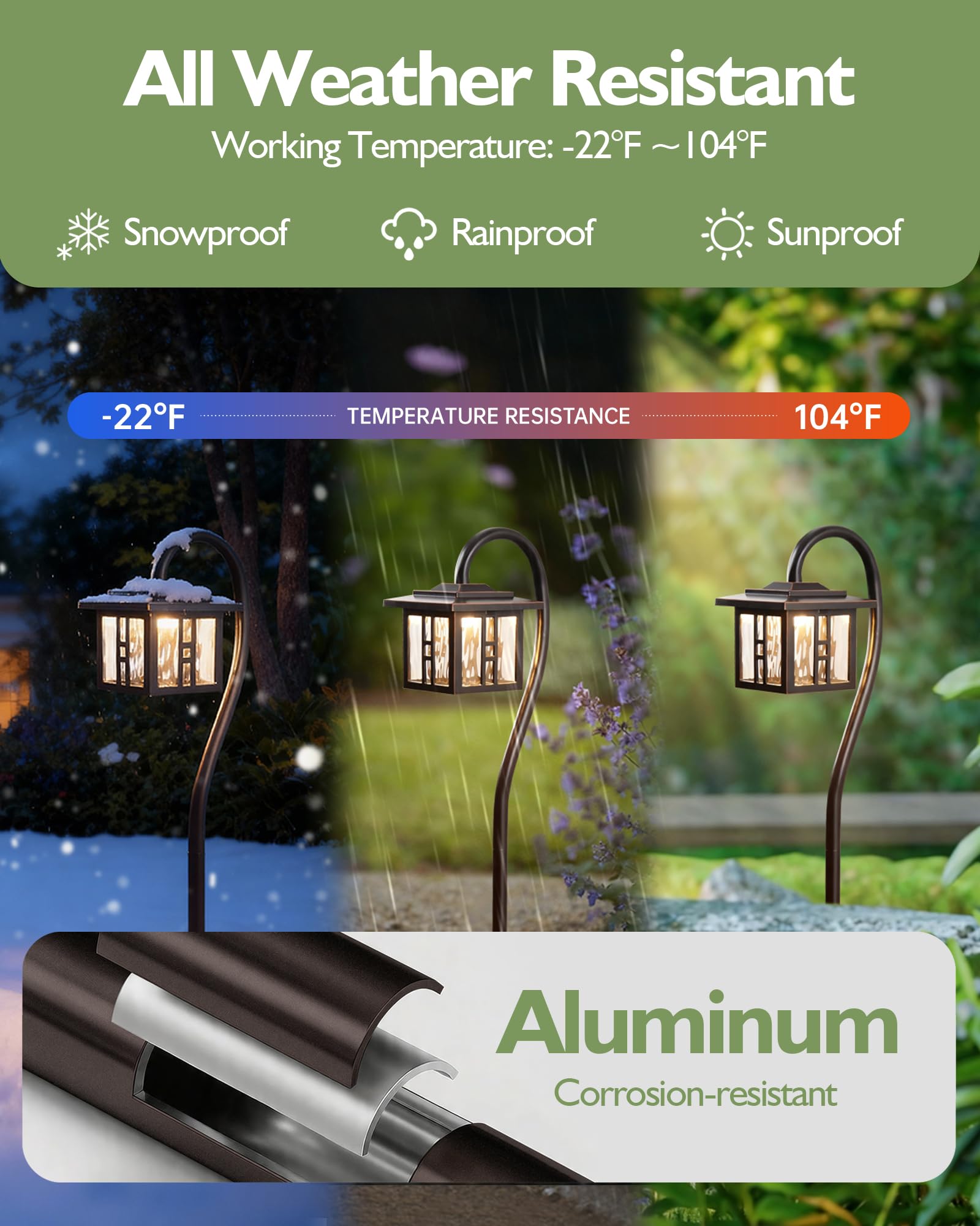 Low Voltage LED Pathway Lights – 4 Pack