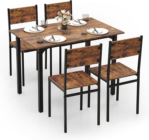 5-Piece Dining Table Set for Four