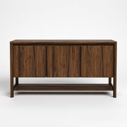 Saranac Sideboard Buffet – Solid Black Walnut, 3-Door Storage, 64"W
