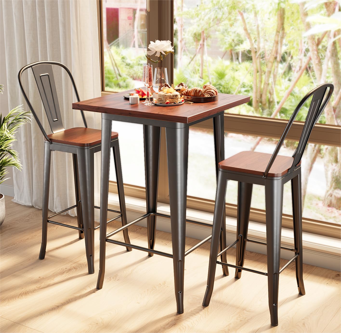 3-Piece Bar Table & Chairs Set