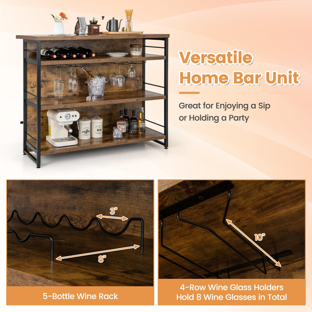 Industrial Home Bar Table
