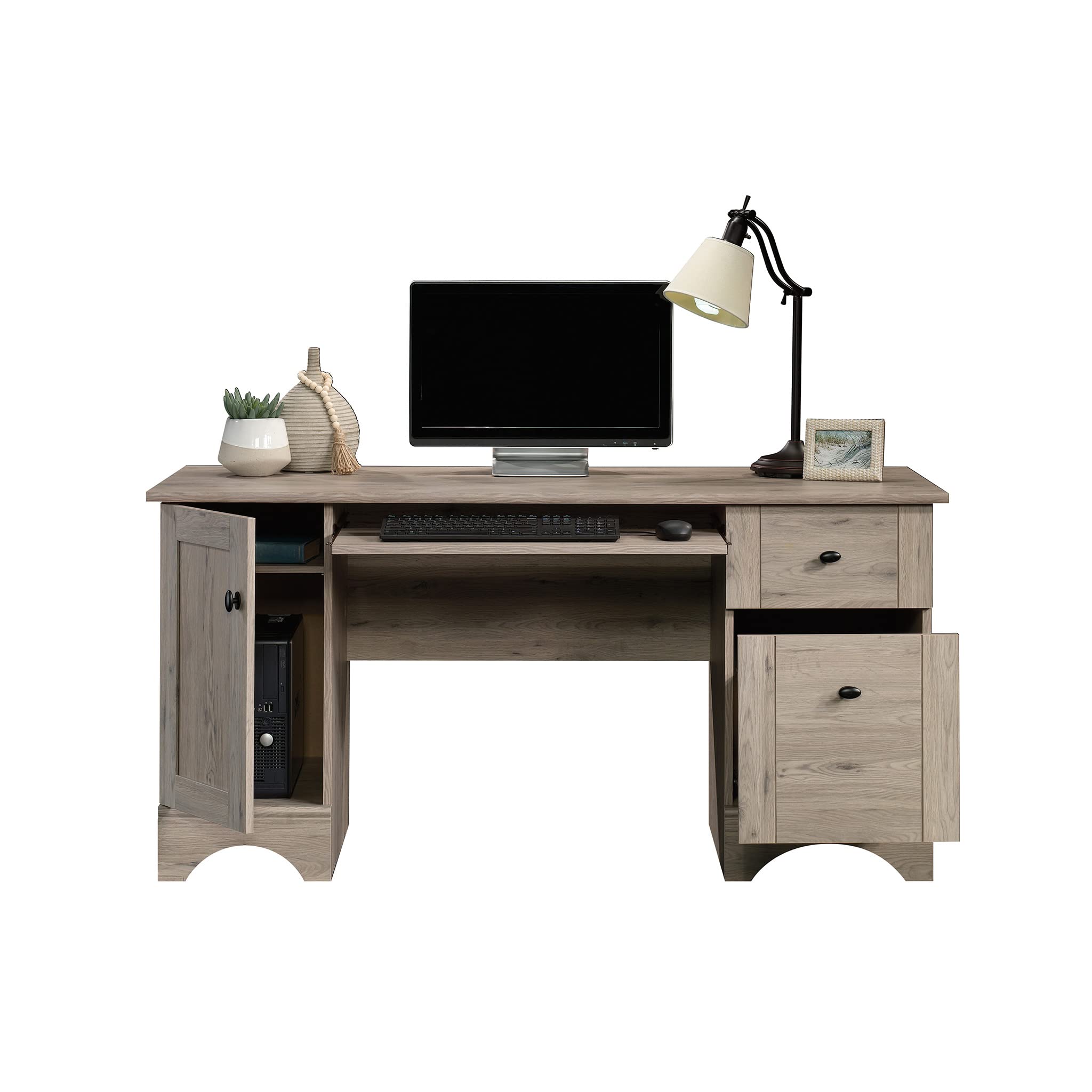 Sauder Miscellaneous Office Home Office Desk, Laurel Oak Finish