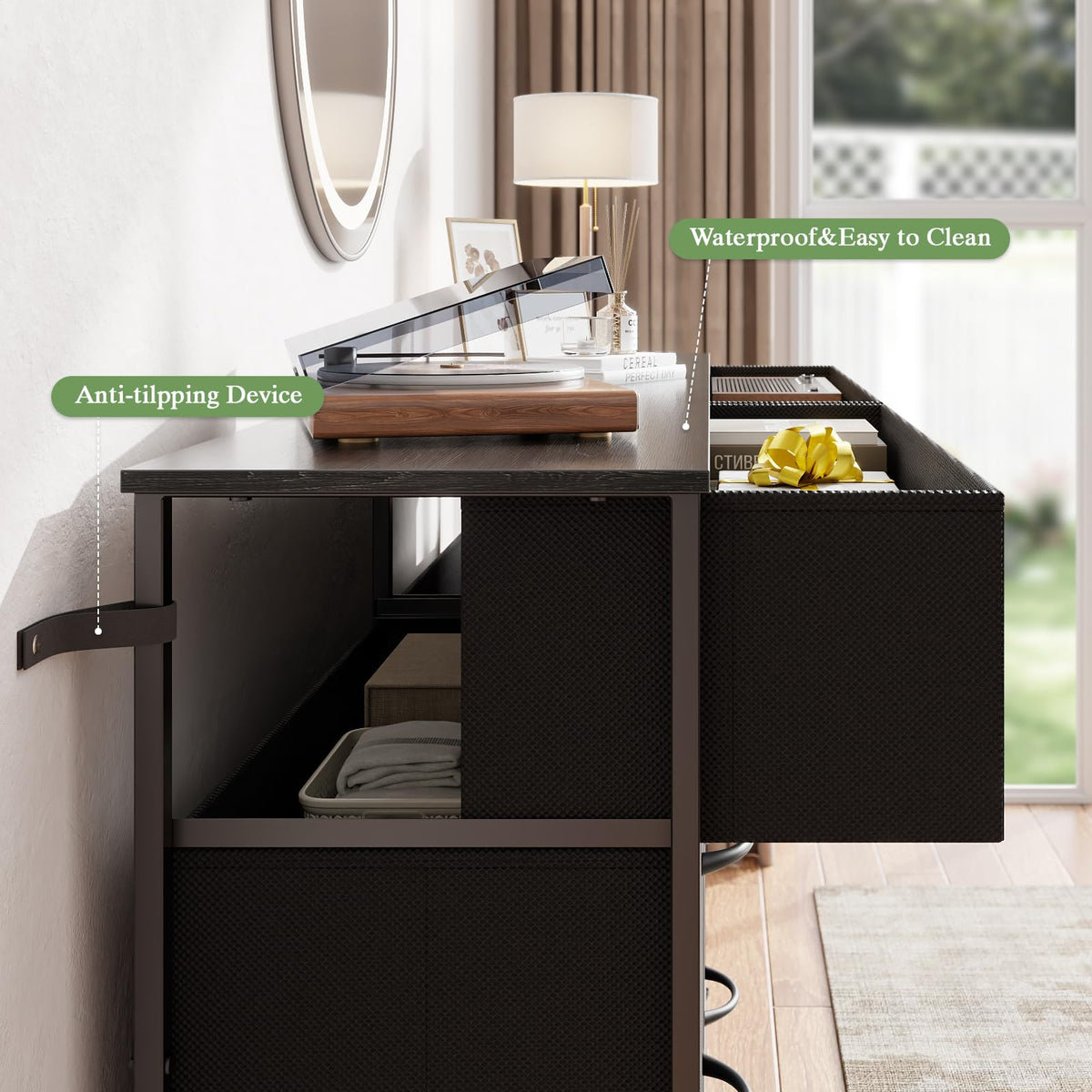 8-Drawer Fabric Dresser