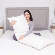White Goose Down & Feather Body Pillow