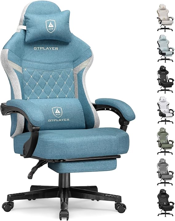 Fabric Gaming & Office Chair with Pocket Spring Cushion