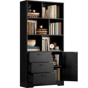 Tall Bookcase with Doors & Drawers