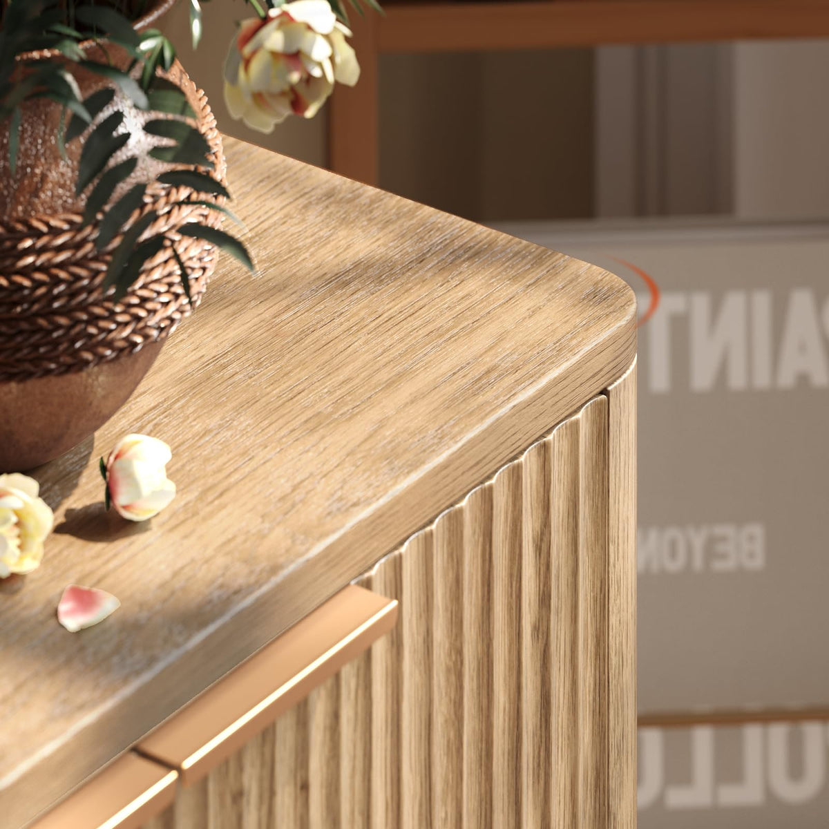 Fluted TV Stand