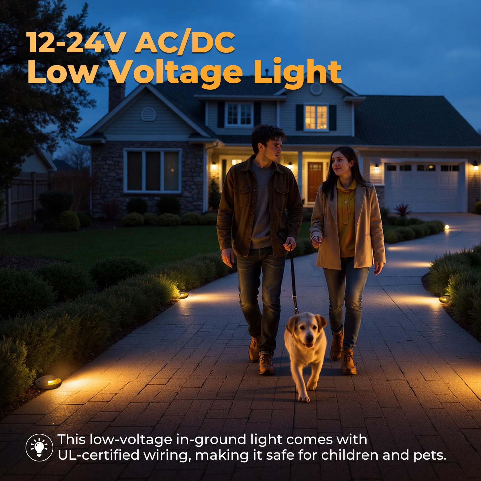 Brass Well Lights Outdoor 12V LED In-Ground Light – 12 Pack