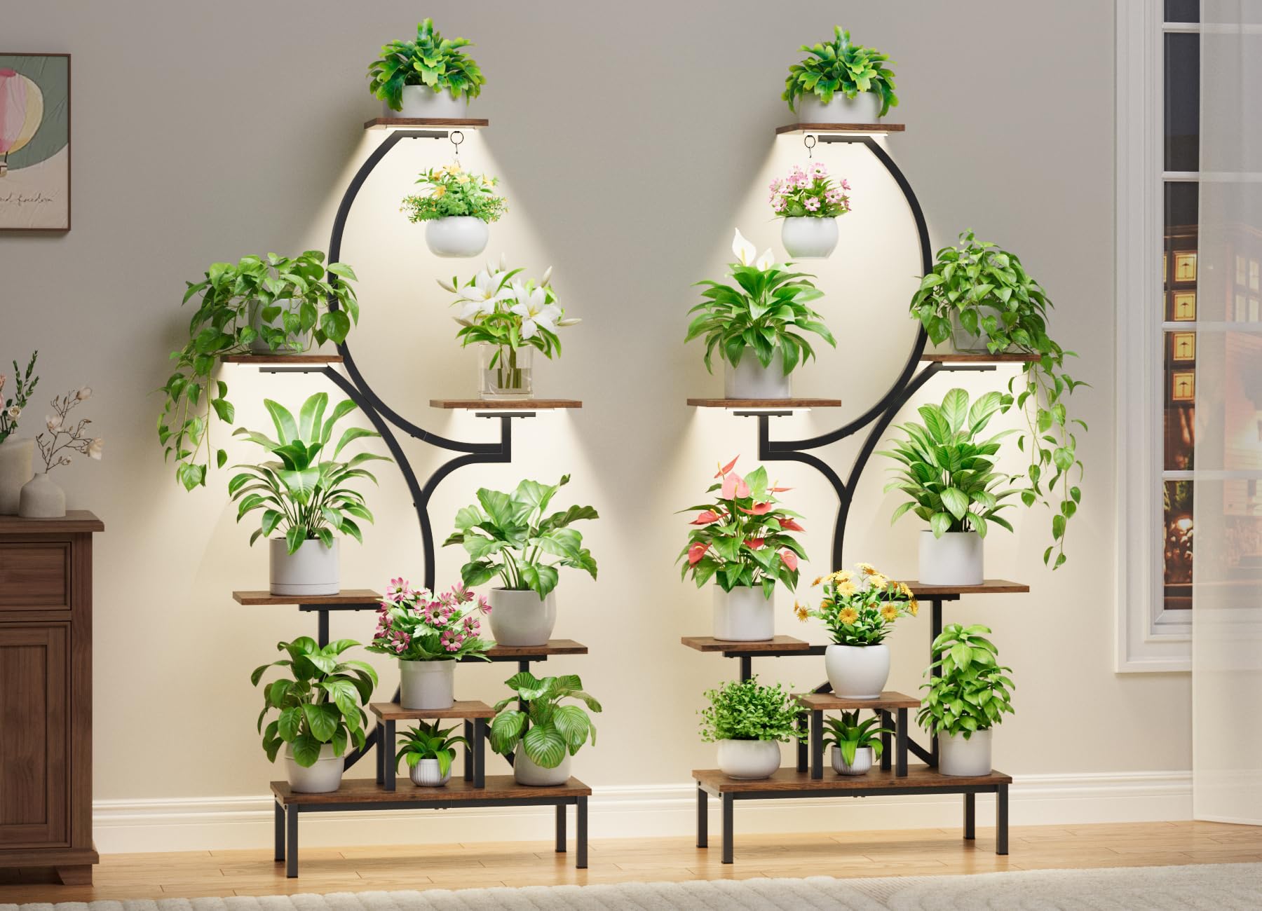 7-Tier Plant Stand with Grow Lights