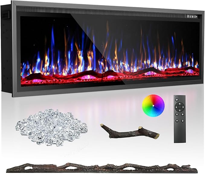 Linear Electric Fireplace – Recessed & Wall Mounted