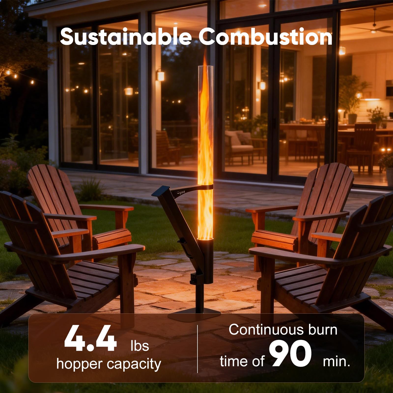 Wood Pellet Rocket Stove Fire Pit