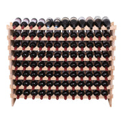 Freestanding Wooden Wine Rack – 96 Bottle Capacity