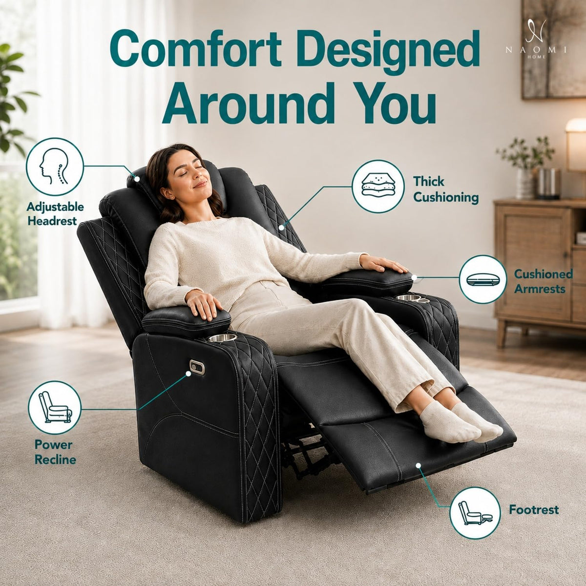 Black Power Theater Recliner