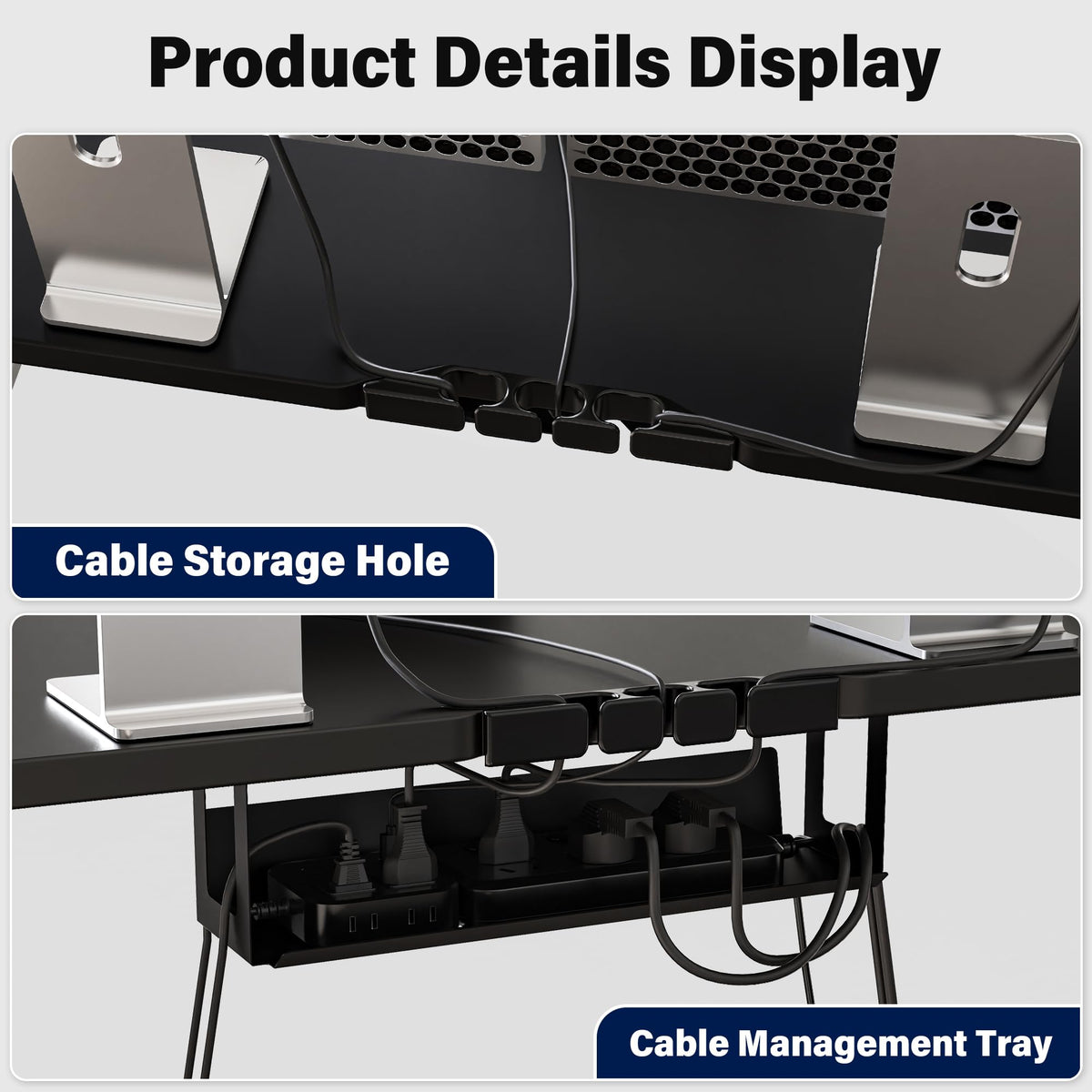 ExaDesk Electric Standing Desk, 63 x 30 Inch, Classic Black