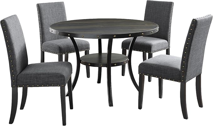 5-Piece Round Dining Set