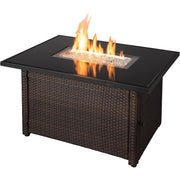 Rectangular Gas Fire Pit Table