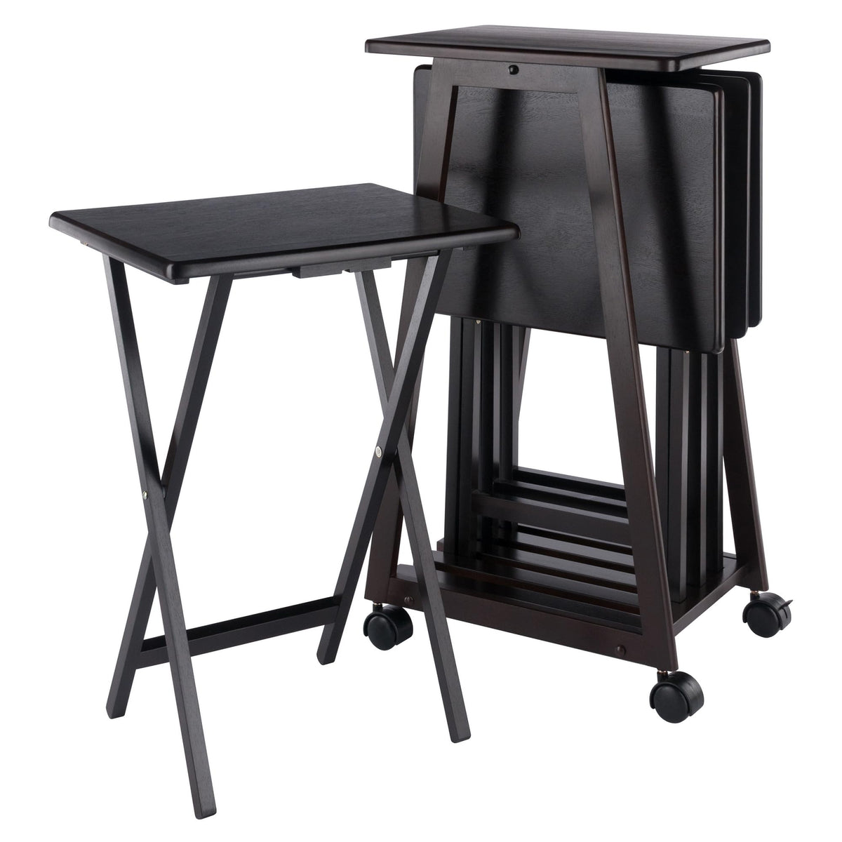 Winsome Adriel 5-pc Snack Table Set, Coffee