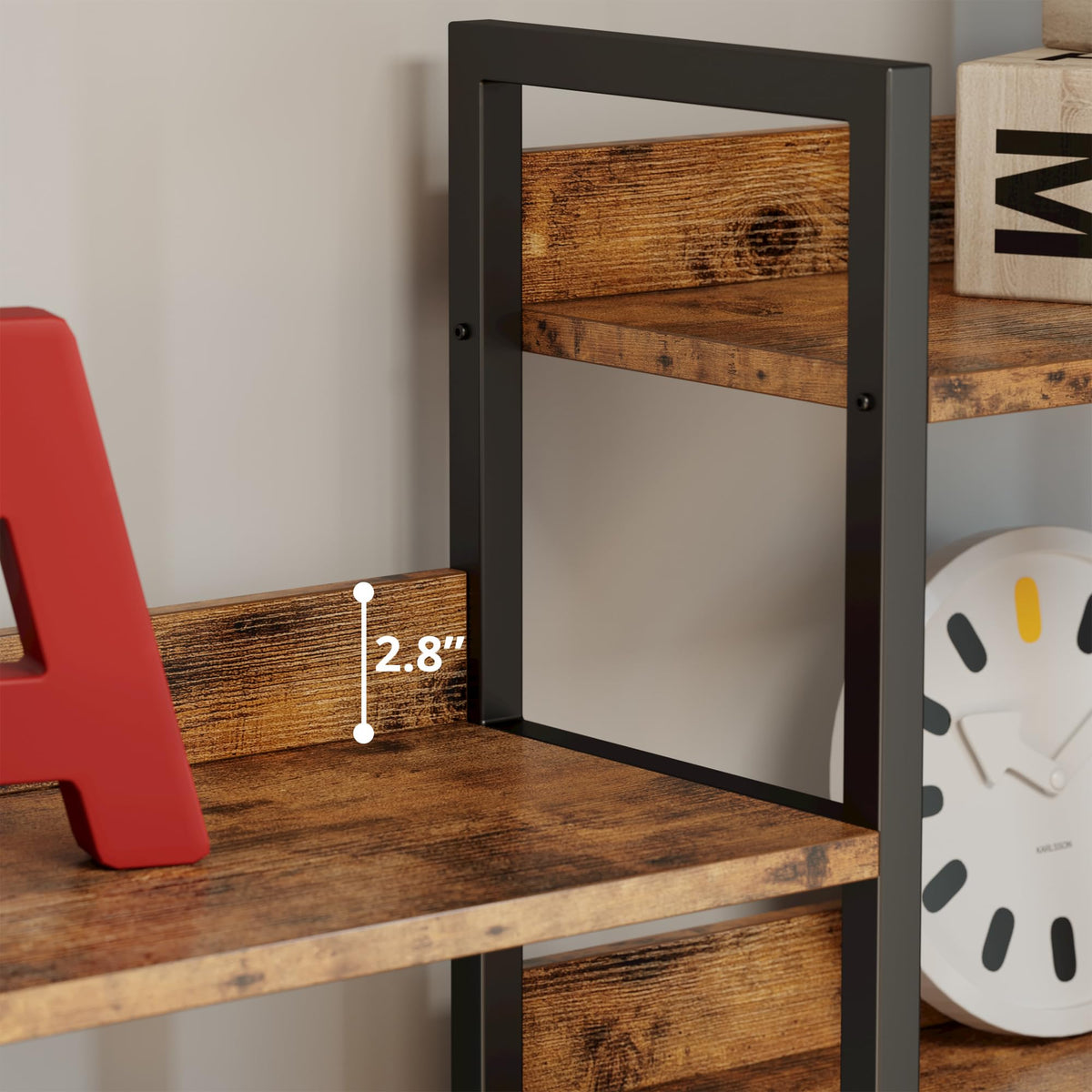 Triple-Wide Industrial Bookcase