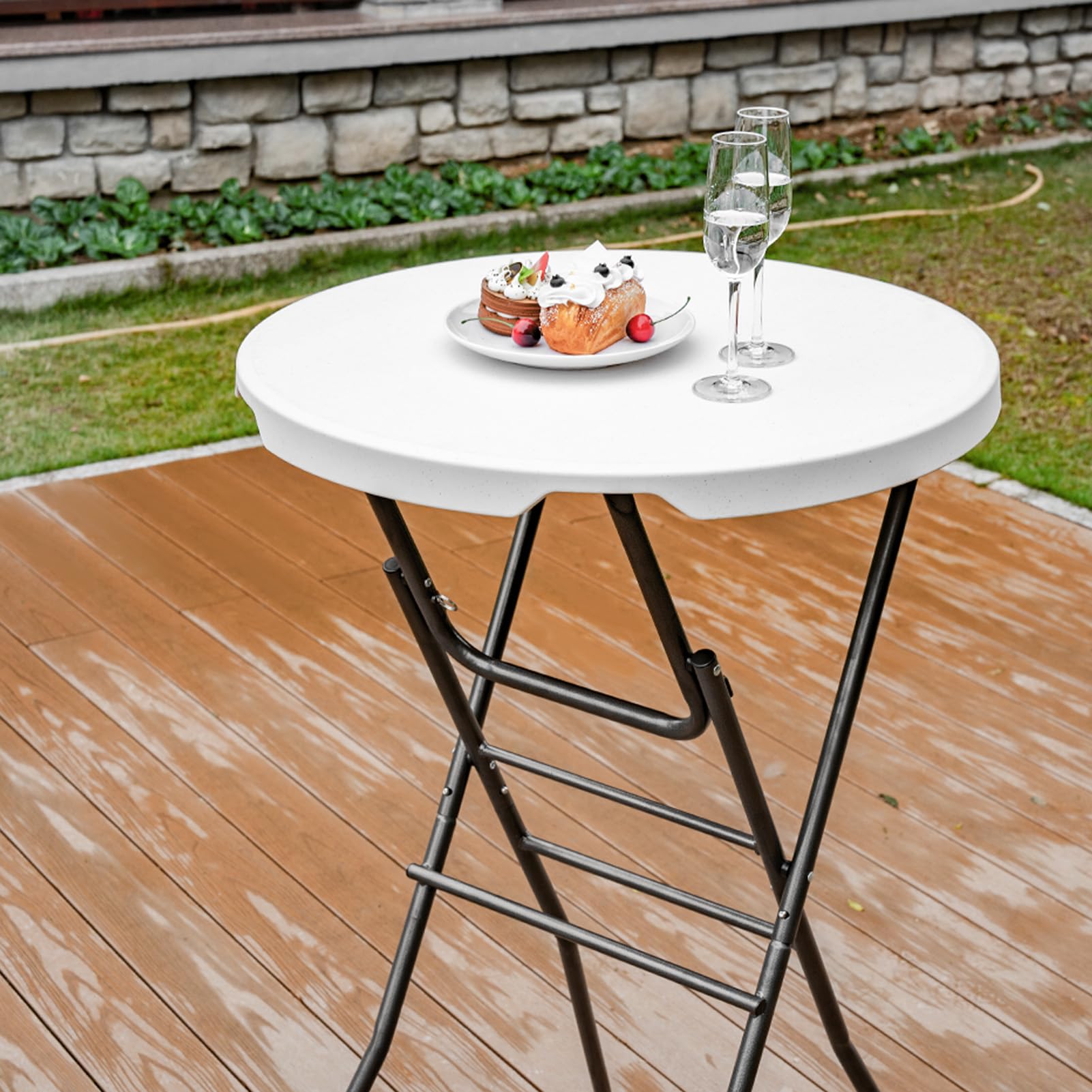 Folding Bar Height Bistro Table