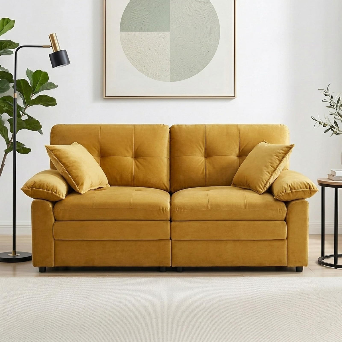 Modular Chenille Loveseat