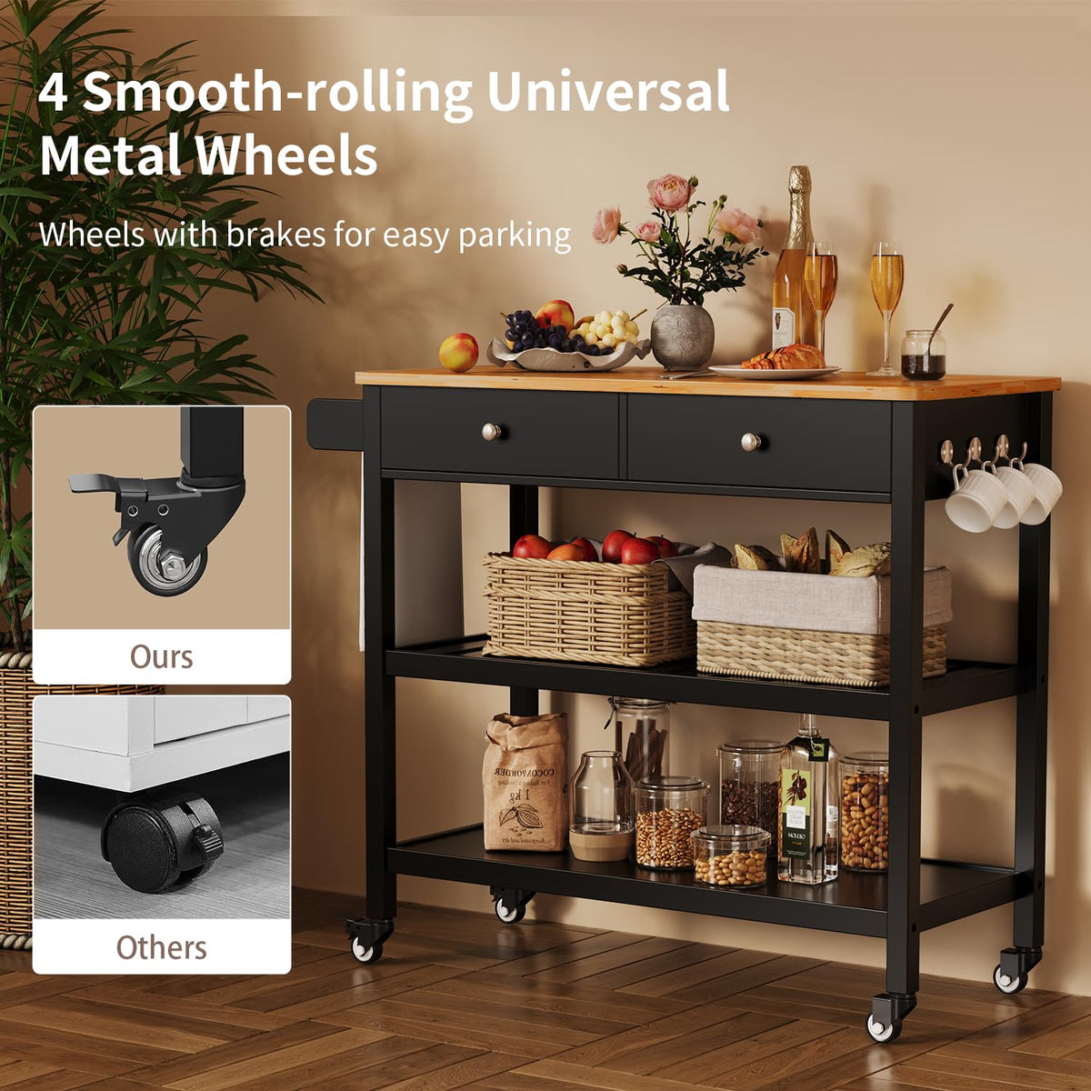 Rolling Kitchen Island Cart