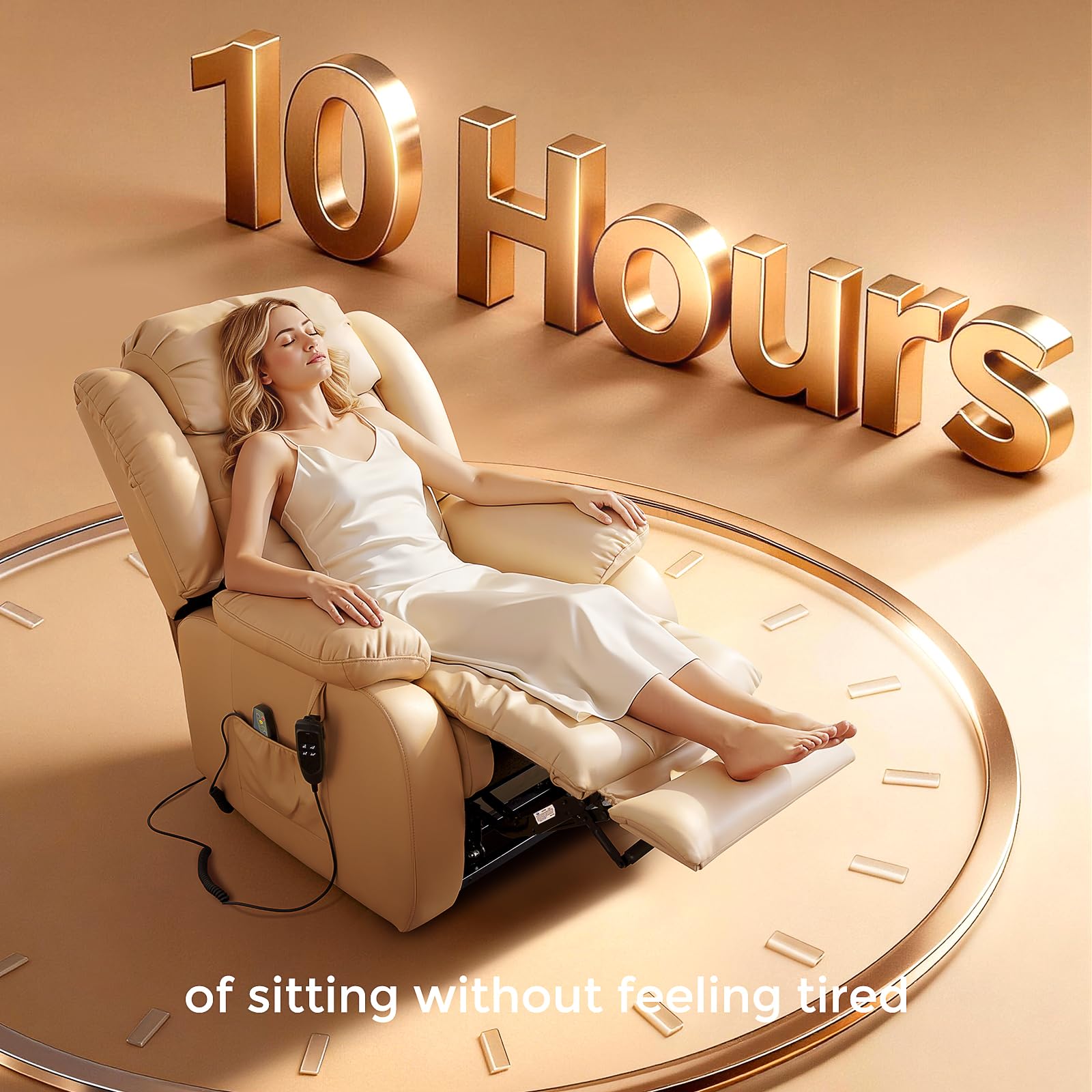 Power Lift Recliner Chair with Massage & Heat