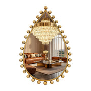 Antique Gold Teardrop Wall Mirror