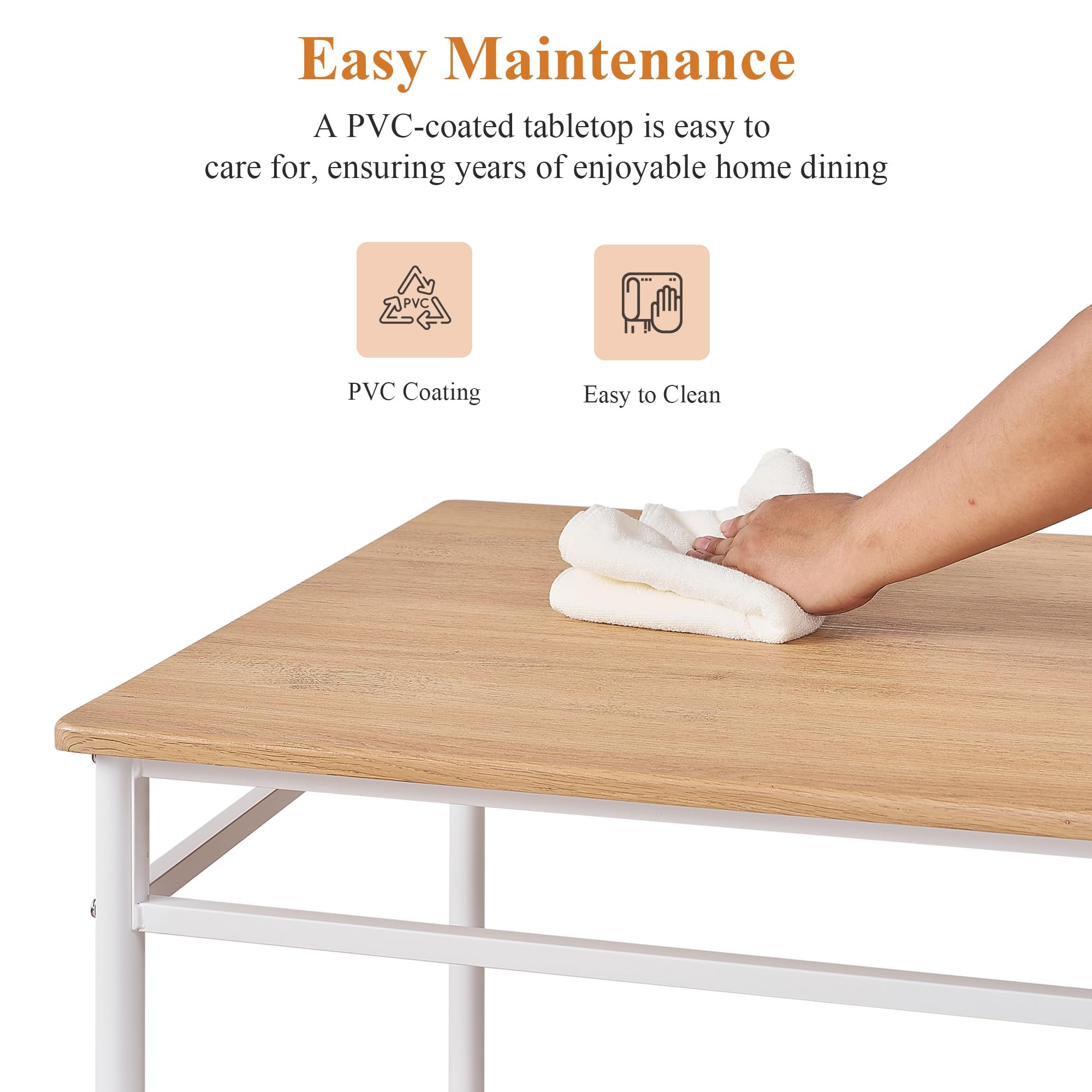 5-Piece Dining Table Set for 4