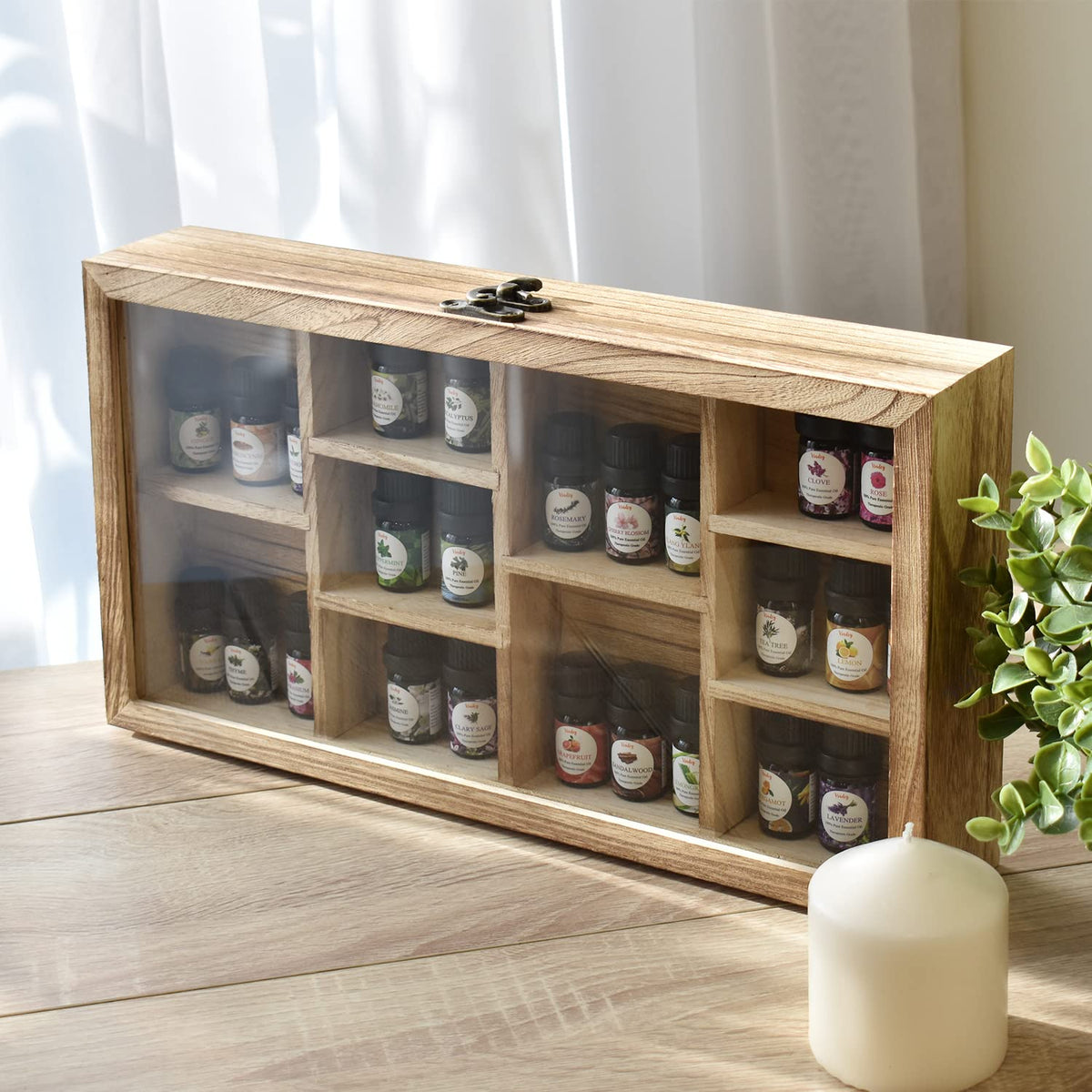 Wall-Mounted Wood Display Case