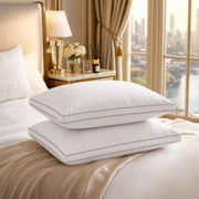 Goose Down Pillows Set of 2, King Size Hotel Quality Sleeping Pillows